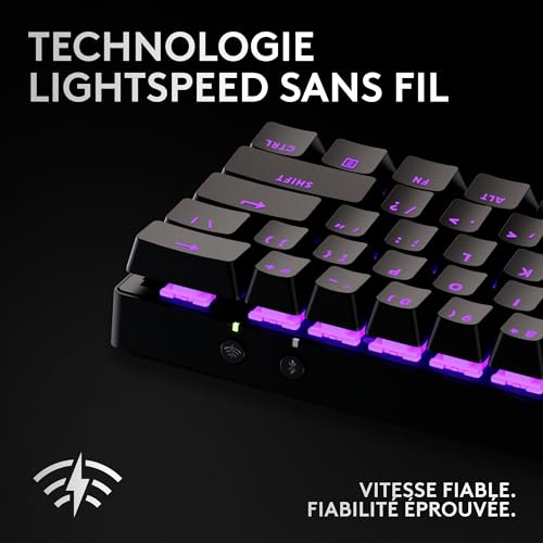 Clavier Logitech G PRO X 60 LIGHTSPEED, Mécanique Compact TKL - Geekodrome: Boutique d'accessoires geek Clavier PRO X 60 LIGHTSPEED