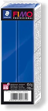 STAEDTLER 8004-9 FIMO Professional Oven-Hardening Polymer Modelling Clay, 85g - Black (Single Block)