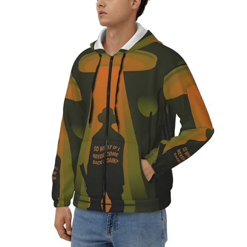 Lord Music Huron Men's Casual Zipper Hoodie Pullover Hooded Long Sleeve Sweatshirt with Big Pockets2