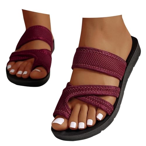Sandales orthopédiques pour femmes avec maille respirante et semelle de marche confortable