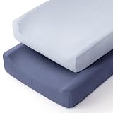 lulumoon Muslin Changing Pad Cover: Baby Diaper Changing Table Pad Cover - Changing Pad Sheets for Girls Boys