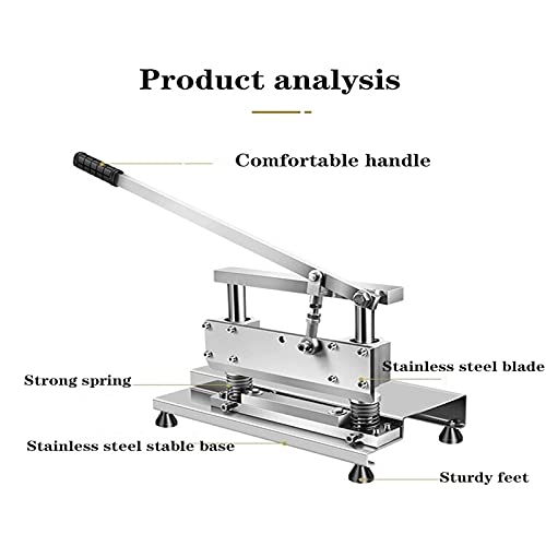 QiHaoHeji Rinder-Hammelfleisch-Schneider Manuelles Fleisch Slicer Hacken Fischrippen Knochen Edelstahl Fleischschneider… – Bild 3