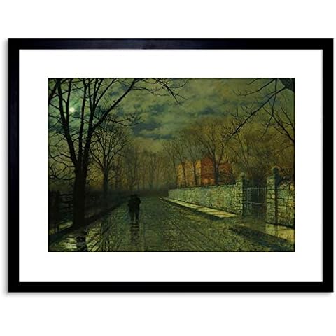 Wee Blue Coo Moonlit Lane Framed Art Print Cover