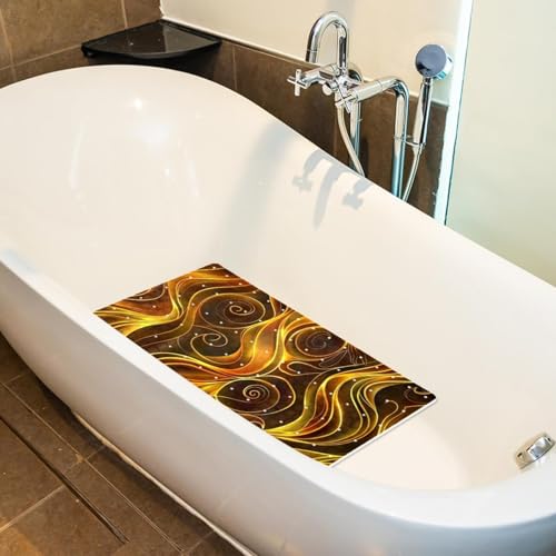 Alfombrilla antideslizante bañera de material PVC premium con diseño extralarga 6