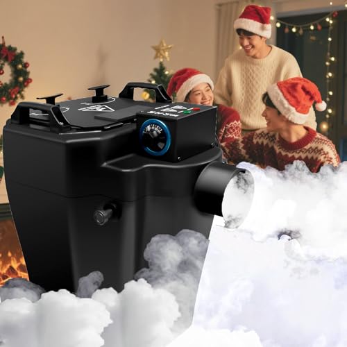 6000W Dry Ice Fog Machine Low Lying Smoke Fog Machine with Tube and Large Nozzle...