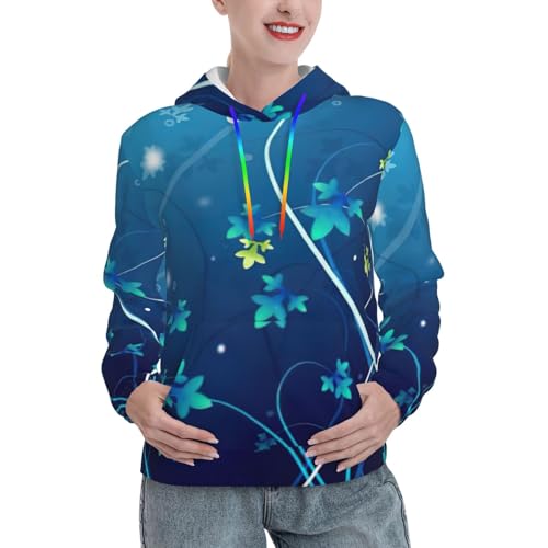 Pull ajusté à fleurs bleues EdWal pour vos sorties décontractées en ville