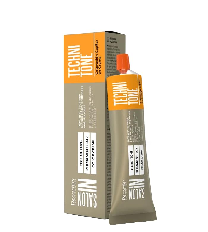 Recamier SalonIn Techni Tone - Coloración permanente para el cabello con bajo contenido de amoníaco, más de 40 colores | Tintes de Cabello Bajo