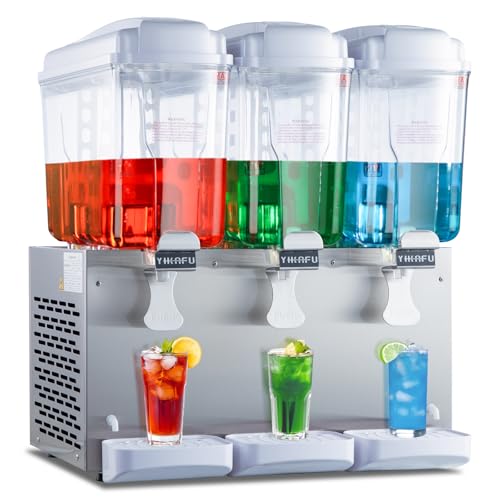 Commercial Beverage Dispenser with 3 Tanks and Cooling
