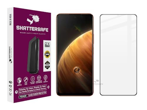 Image of Shattersafe Oleophobic Tempered Glass Compatible For Infinix Zero 5G / Zero 20 / X Neo [Pack of 1]. Edge To Edge Full Screen Protection With Easy Installation Kit & Case Friendly Fit.