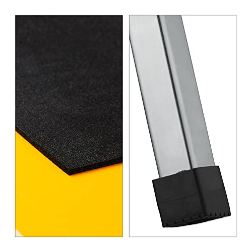 Relaxdays Work Trestle, Set of 2, H x D: 91.5 x 106 x 50 cm, Height-Adjustable, All-Purpose Trestle, Carry Handles, Folding Trestle, Orange - Image 9