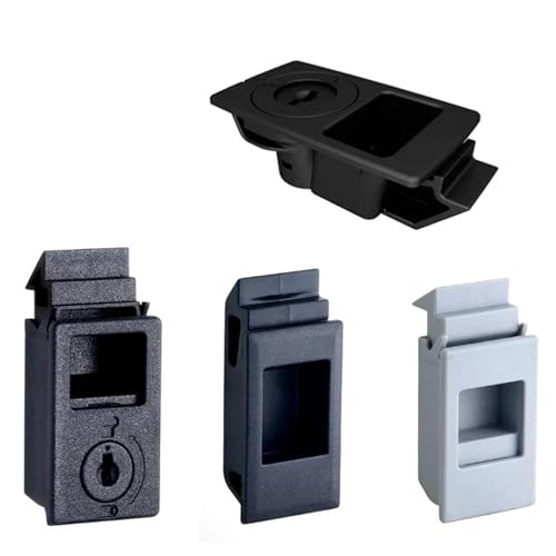 Cabinet Clamp Lock Key Or Keyless for Fire Cabinet Electrical Box Metal Light-Box Industrial Accessories 1Pcs(733-3 Key Black)