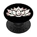 T-shirt floral rêveur spirituel de yoga de fleur de lotus PopSockets PopGrip - Support et Grip pour Smartphone/Tablette avec un Top Interchangeable