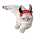 FRCOLOR 3pcs Pet Hat Cat Dog Cosplay Decor Halloween Funny Devil Horns l Size Hat
