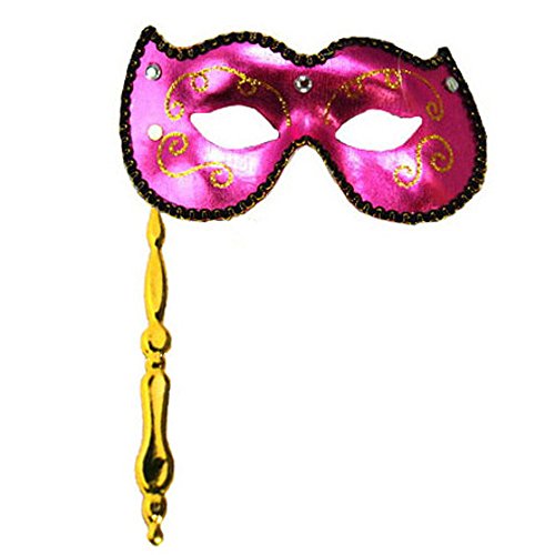KBW Global Corp Pink Masquerade Stick Mask