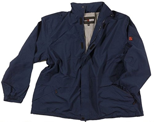 Marc&Mark Kurtka funkcyjna o dużych rozmiarach – kurtka przeciwdeszczowa męska, rozmiar oversize, 2 kolory, 3-12XL