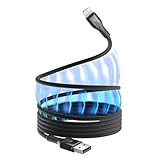 Statik MagStack USB A to iPhone Cable MFi Certified, Clutter-Free Magnetic Charging Cable, Anti-Tangle Phone Charger Cord, 12W, Compatible with iPhone 14 Pro Max, 13 12 11, 3FT/1M