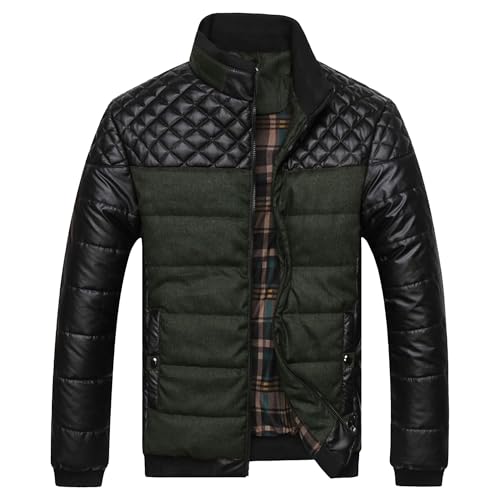 Doudoune d'hiver pour homme col montant avec isolation thermique maximale