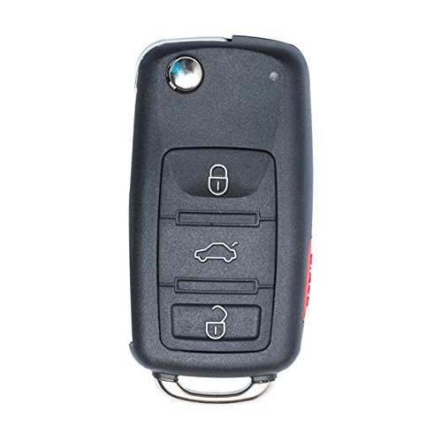 Amazon Com Keyecu 1j0 959 753 T 1jt Folding Key Keyless Entry Remote Transmitter Starter Alarm For Volkswagen 3 1b 315mhz Id48 Chip Automotive