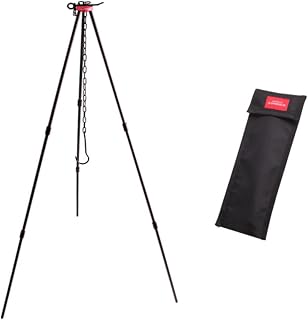 Anneome 1 Conjunto De Tripé De Fogueira Para Cozinhar Tripé De Fogueira Cabides Resistentes Para Roupas Fogão De Cozinha Ao Ar Livre Suportes L Suportes Pesados Para Roupas Resistentes