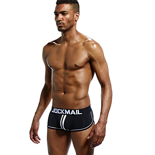 JOCKMAIL Men's Boxer Briefs Men Open Back Underwear Cotton Comfort Soft Boxer Brief for Men2
