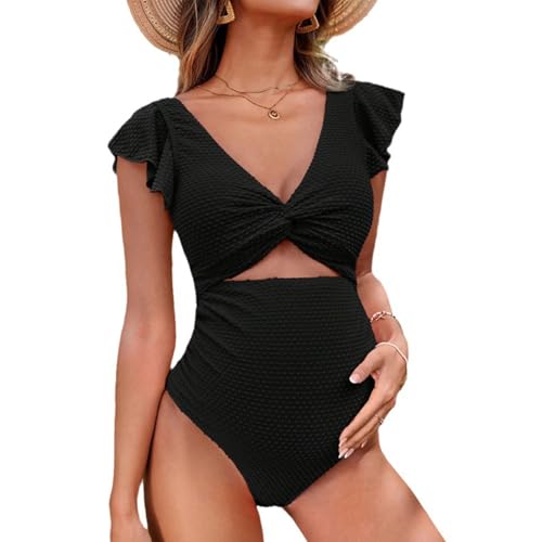 Maillot de bain grossesse sécurisé : tankini extensible contre les pressions