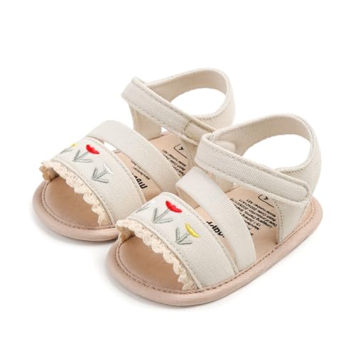 Image of Infant Baby Girls Boys Summer Sandals Premium Unisex Non Slip Rubber Soft Sole Breathable Toddler First Walker Outdoor Beach Shoes