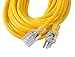 Bergen Industries Inc OC25123LT Extra Heavy-Duty Outdoor Single Receptacle Extension Cord, 25 ft, 12 AWG, 15A/125V AC , Orange