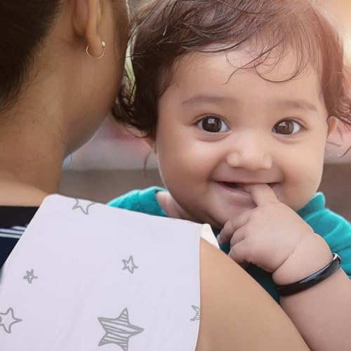 Totority 3pcs Burp Cloths Cotton Bibs for Girls Soft Absorbent Milk Spit up Rags Random Style4