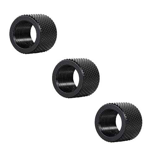 ZYKJGG Thread Protector 1/2 x 28 for .22LR .223 & 5.56, Cerakoted Finish Steel（3PK）