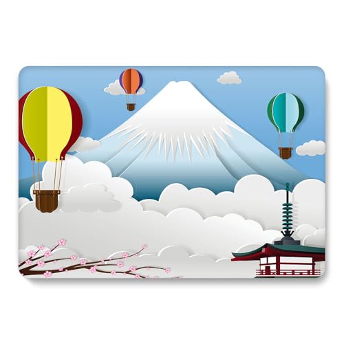 Funda MacBook 12 A1534 JZ Love de globo aerostático con protector de teclado 3