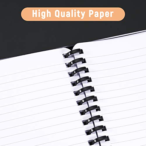 2-Pack-Ruled-NotebooksJournals-RuledLined-Notebooks-825--575-Premium-Paper-Spiral-Notebook-with-Soft-Ring-Binding