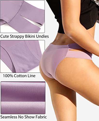 Knowyou Seamless Underwear for Women Sexy Bikini Panties Cheeky High Cut Hipster Stretch Cute Panty for Ladies4