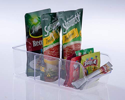 Organizador 3 Divisória Gaveta Caixa Cesto Cozinha Maquiagem