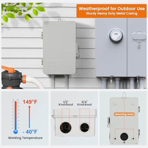 Image of Suraielec Pool Timer, 7-Day Digital Pool Pump Timer Switch
