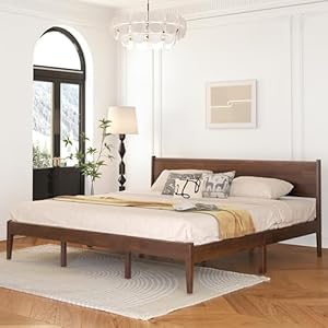 King Bed Frame and Headboard, Mid C...