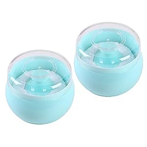 Topwon Baby Powder Puff Kit Blue (2 Packed)