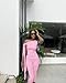Vssjavun Women's 2 Piece Outfits Sexy Sleeveless One Shoulder Crop Tops Bodycon Capri Pants Sets Party Clubwear Vacation Birthday Going Out Outfits Pink XS