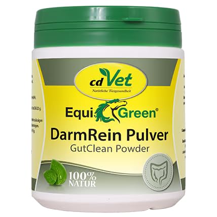 EquiGreen DarmRein Pulver 300 g | Ergänzungsfuttermittel für Pferde zur ernährungsbedingten Unterstützung der Darmflora