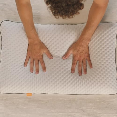 Emma Premium Stützkissen 70x40 – Ergonomisches Nackenkissen mit Thermosync Technologie – Kühlendes Memory Foam Kopfkissen, Höhenverstellbar für Seiten-, Rücken- & Bauchschläfer – Waschbarer Bezug
