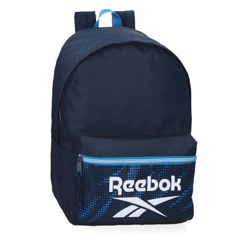 Mochila Reebok Jhon azul de 45 cm de altura hecha de poliéster escolar