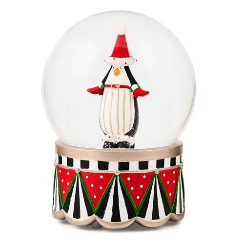 MACKENZIE-CHILDS Patience Brewster Penguin Snow Globe, Christmas Penguin Decor