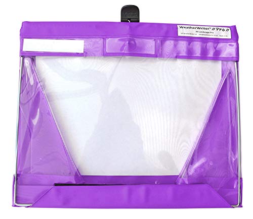 WeatherWriter WA4L/PE A4 Landscape PRO Original Waterproof Clipboard - Purple