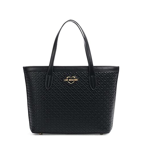 Love Moschino Little Hearts sac à main noir aux finitions luxe