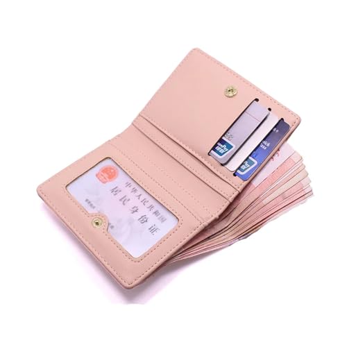 wallet Women's Simple Letter Bifold Short Wallet, Thin Solid Color Versatile Credit Card Holder, Casual And Fashionable Clutch Portable(Y1620-Lightblue)3