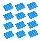 Lependor Blue Hand Applicator Squeegee, Decal Vinyl Wrap Handy Tool for Window Tint,Car Vinyl Wrap,Decal Sticker Wallpaper Installation - 12 Packs