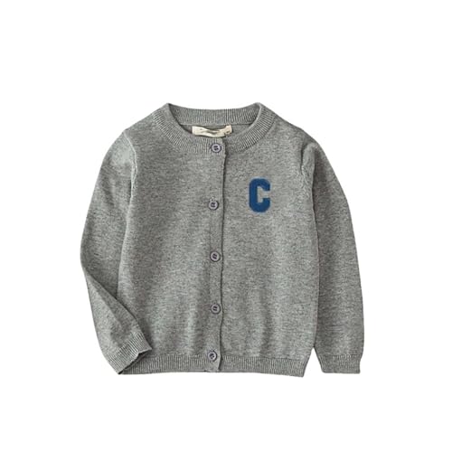 Girls Sweater Cotton Crew Knit Neck Long Sleeve Uniform,Cotton Cardigan Sweaters