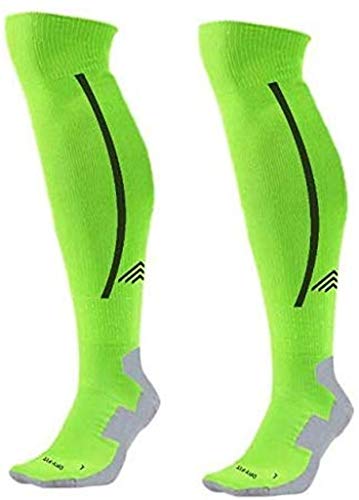 Image of JUST CARE Sports Running Football Soccer Plain Long Socks Over Knee High Socks