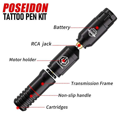 Uptatsupply TK018 Tattoo Pen Kit - Poseidon Wireless Tattoo Machine Kit thumb #2