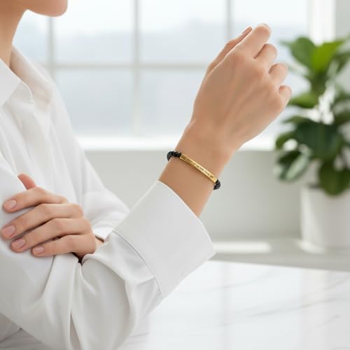 Pulsera motivacional de acero inoxidable para hombres y mujeres miniatura 3