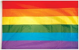 Home & Leisure Online Large 5ft X 3ft Gay Pride Rainbow Flag